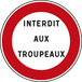 Panneau disque interdiction personnalisée 450 Ecolign B19 cl2 - NADIA SIGNALISATION - DIS450E2B19