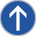 Panneau disque direction obligatoire prochaine intersection 450 Ecolign B21b cl2 - NADIA SIGNALISATION - DIS450E2B21b