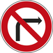 Panneau disque interdiction tourner à droite prochaine intersection 450 Ecolign B2b cl2 - NADIA SIGNALISATION - DIS450E2B2b