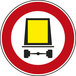 Panneau disque interdiction véhicules marchandises dangereuses 650 Ecolign B18c cl2 - NADIA SIGNALISATION - DIS650E2B18c