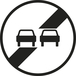 Panneau disque fin d’interdiction de dépasser 650 Ecolign B34 cl2 - NADIA SIGNALISATION - DIS650E2B34