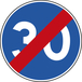 Panneau disque Fin de vitesse minimale obligatoire 650 Ecolign B43 cl2 - NADIA SIGNALISATION - DIS650E2B43