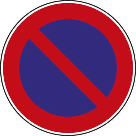 Panneau disque stationnement interdit 650 B6a1 cl2 - NADIA SIGNALISATION - DIS650E2B6a1