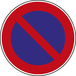 Panneau disque stationnement interdit 650 B6a1 cl2 - NADIA SIGNALISATION - DIS650E2B6a1