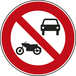 Panneau disque accès interdit moteurs sauf cyclomoteurs 650 Ecolign B7a cl2 - NADIA SIGNALISATION - DIS650E2B7a