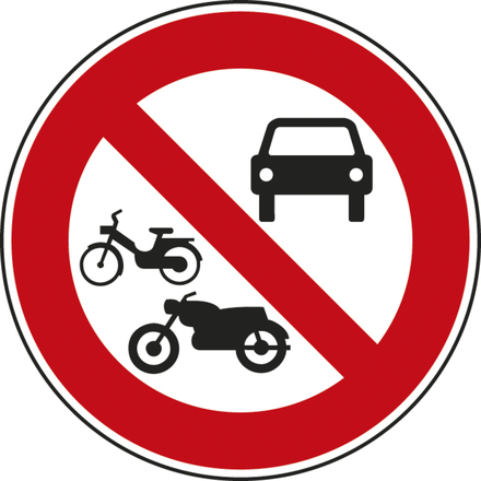 Panneau disque accès interdit véhicules 650 Ecolign B7b cl2 - NADIA SIGNALISATION - DIS650E2B7b