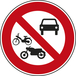 Panneau disque accès interdit véhicules 650 Ecolign B7b cl2 - NADIA SIGNALISATION - DIS650E2B7b