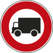 Panneau disque accès interdit transport marchandises 650 Ecolign B8 cl2 - NADIA SIGNALISATION - DIS650E2B8