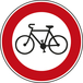 Panneau disque accès interdit aux cycles 650 Ecolign B9b cl2 - NADIA SIGNALISATION - DIS650E2B9b