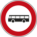 Panneau disque Accès interdit aux véhicules de transport en commun 650 B9f cl2 - NADIA SIGNALISATION - DIS650E2B9f
