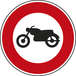 Panneau disque accès interdit motocyclettes 650 Ecolign B9h cl2 - NADIA SIGNALISATION - DIS650E2B9h