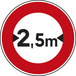 Panneau disque Accès interdit largeur excès 850 B11 cl1 - NADIA SIGNALISATION - DIS850E1B11