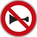 Panneau disque Signaux sonores interdits 850 Ecolign B16 cl2 - NADIA SIGNALISATION - DIS850E2B16