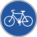 Disque Panneau Piste Obligatoire pour Cycles 850 B22a cl2 - NADIA SIGNALISATION - DIS850E2B22a