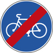 Panneau disque Fin piste cyclable 850 Ecolign B40 cl2 - NADIA SIGNALISATION - DIS850E2B40