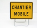 PANNEAU DE SIGNALISATION KC1 CHANTIER MOBILE 800X600MM T1 NADIA SIGNALISATION N002KC1CM800X600CLT1