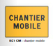 PANNEAU DE SIGNALISATION KC1 CHANTIER MOBILE 800X600MM T1 NADIA SIGNALISATION N002KC1CM800X600CLT1