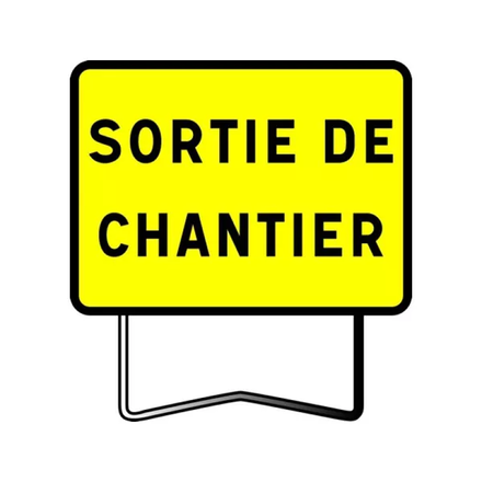 PANNEAU DE SIGNALISATION KC1 FIN DE CHANTIER 800X600MM T1 NADIA SIGNALISATION - 201237