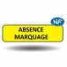 PANNEAU DE SIGNALISATION KM9 ABSENCE MARQUAGE 900X250MM T1 NADIA SIGNALISATION N002KM9AM900X250CLT1