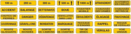 PANONCEAU POUR SIGNAUX NADIA SIGNALISATION DE TYPE KM9