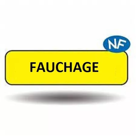 PANNEAU DE SIGNALISATION KM9 700X200MM FAUCHAGE CL2 NADIA SIGNALISATION  N002NC700200GALKM9FA