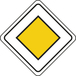 Panneau Losange indication route prioritaire 500 + équr AB6 cl2 - NADIA SIGNALISATION - PLOS500E2AB6