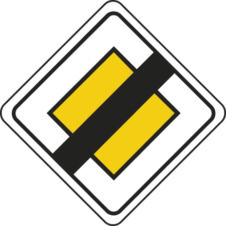 Panneau Losange fin du caractère prioritaire route 500 ECOLIGN AB7 cl2 - NADIA SIGNALISATION - PLOS500E2AB7