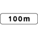 Panonceau distance 500x150 M1 100M cl1 - NADIA SIGNALISATION - PNC5001501M1100M