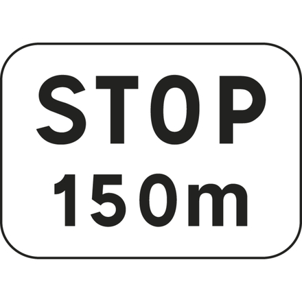 Panonceau STOP 500x200 M5 cl1 - NADIA SIGNALISATION - PNC500200E1M5