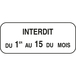 Panneau complémentaire stationnement arrêt 500x200 Ecolign M6b cl1 - NADIA SIGNALISATION - PNC500200E1M6b