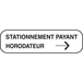 Panneau complémentaire stationnement 500x200 Ecolign M6e ex.1 cl1 - NADIA SIGNALISATION - PNC500200E1M6ee1