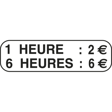 Panneau complémentaire stationnement arrêt 500x200 Ecolign M6g cl1 - NADIA SIGNALISATION - PNC500200E1M6g