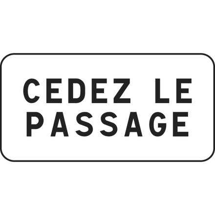 Panneau indications diverses 500x200 Ecolign M9c cl1 - NADIA SIGNALISATION - PNC500200E1M9c
