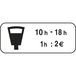Panonceau complémentaire stationnement 700x700 Ecolign M6d2 cl2 - NADIA SIGNALISATION - PNC700700E2M6d2