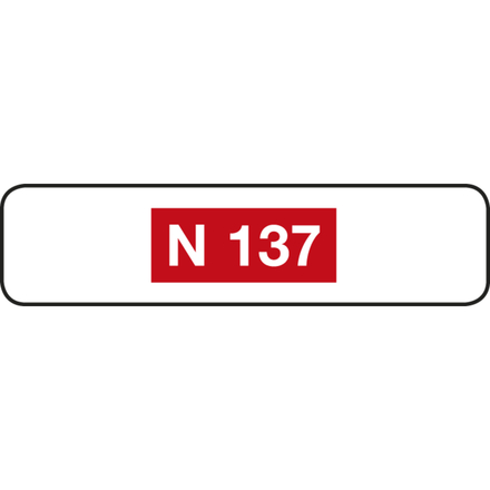 Panneau identification 900x250 M10a cl1 - NADIA SIGNALISATION - PNC900250E1M10a