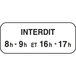 Panonceau rectangulaire complément stationnement 900x250 Ecolign M6f cl1 - NADIA SIGNALISATION - PNC900250E1M6f