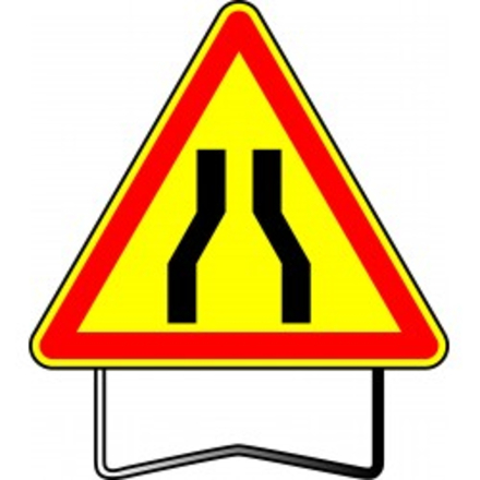 PANNEAU AK3 CHAUSSEE RETRECIE 700MM T1 NADIA SIGNALISATION- PTRI700GALPS1AK3