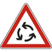 Panneau triangle Carrefour à sens giratoire 500 Ecolign AB25 cl2 - NADIA SIGNALISATION - TRI500E2AB25