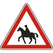 Panneau triangle Passage de cavaliers 700 Ecolign A15c cl2 - NADIA SIGNALISATION - TRI700E2A15c