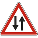 Panneau triangle circulation dans les deux sens 700 Ecolign A18 cl2 - NADIA SIGNALISATION - TRI700E2A18