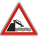 Panneau triangle débouché sur quai ou berge 700 Ecolign A20 cl2 - NADIA SIGNALISATION - TRI700E2A20