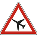 Panneau triangle Traversée d'une aire de danger aérien 700 Ecolign A23 cl2 - NADIA SIGNALISATION - TRI700E2A23