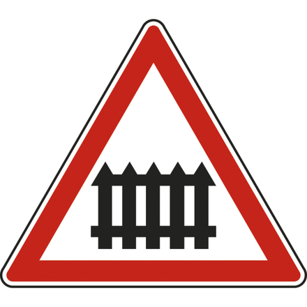 Panneau triangle passage à niveau manuel ou automatique 700 Ecolign A7 cl2 - NADIA SIGNALISATION - TRI700E2A7