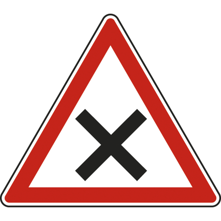 Panneau triangle Céder Passage Intersection 700 Ecolign AB1 cl2 - NADIA SIGNALISATION - TRI700E2AB1