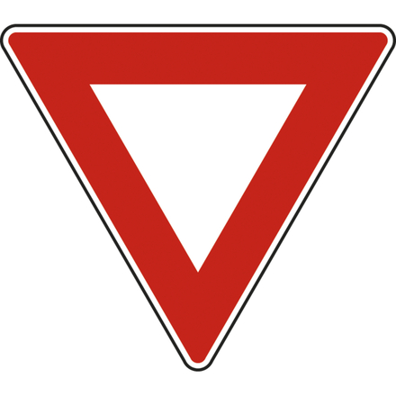 Panneau triangle Cédez passage intersection 700 Ecolign AB3A cl2 - NADIA SIGNALISATION - TRI700E2AB3A