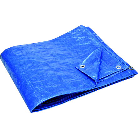 Bâche de protection tissée à oeillets de 3 m par 4 m - NESPOLI - 190639