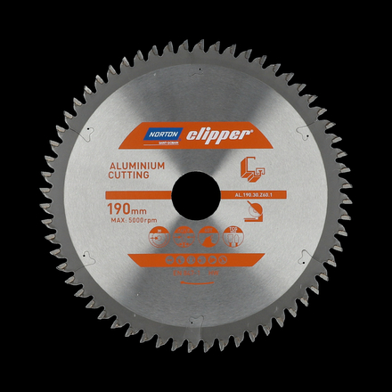 Lame carbure aluminium 190x2.6/1.8x30 z60 NORTON CLIPPER - 70184608135