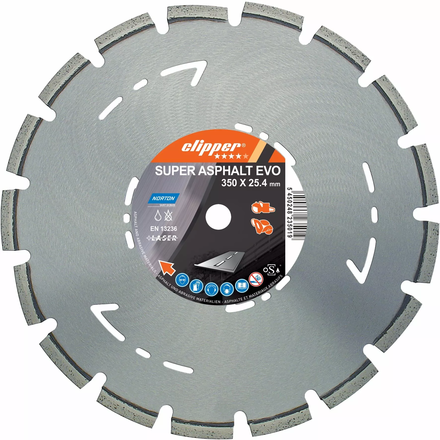 Disque diamant NORTON Super Asphalt Evo Ø 350 mm Alésage 25.4 - 70184623186