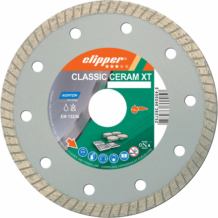 Disque diamant NORTON CLASSIC CERAM XT Ø 115 mm Alésage 22.23 - 70184627645