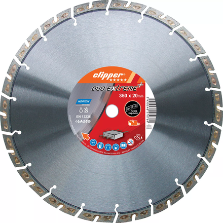 Disque diamant NORTON Duo Extreme+ Ø 350mm Alésage 20 mm- 70184647789